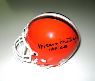 Marion Motley Signed Cleveland Browns Mini Helmet JSA
