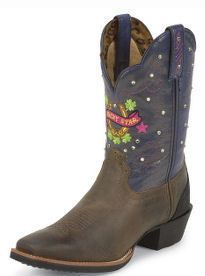 Womens Tony Lama ST1002 Marne Lucky Stars Western Cowboy Boots