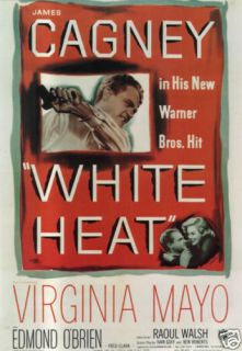 White Heat James Cagney Vintage Movie Poster Print