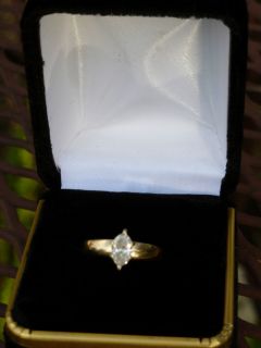 Marquise Diamond Engagement Ring 6 Carat Band 14k Gold