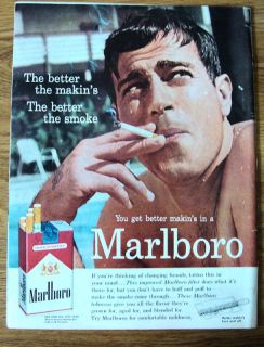 1959 Marlboro Cigarette Ad Tattoo This in Your Mind