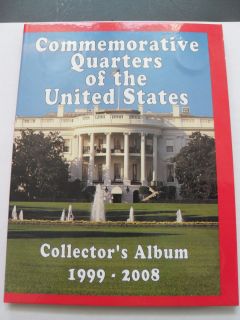 Commemorative Quarters Collector Album 1999 2008 Complete Set