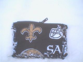 Fabric Rag Quilt Coin Purse NFL New Orleans Saints