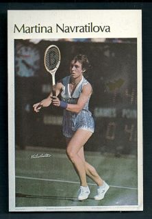 Sports Illustrated Mini Promo Poster Martina Navratilova Tennis
