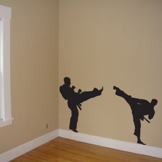 Martial Arts Wall Mural Kick Decal Wall Art Martial Arts Vinyl Sticker