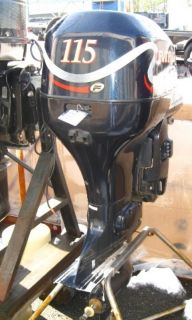  115 HP Fuel Injected 20 Shaft Outboard Boat Marine Motor E115FPLEEC