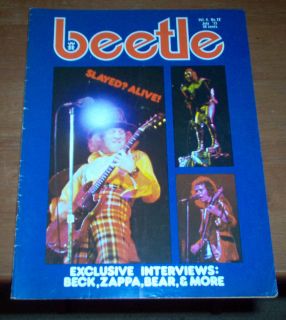 Beetle Magazine 1973 Frank Zappa Slade King Crimson Jeff Beck Mickey