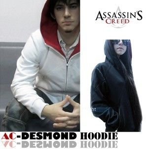 Assassins Creed Desmond Miles Cosplay Costume Coat Hoodie Jacket