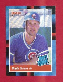 1988 Donruss Rated Rookie Mark Grace 40