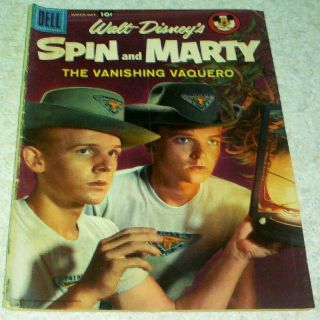 Walt Disneys Spin and Marty 5 VG FN 5 0 1958 Photo Cover