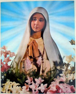 25 St Our Lady of Fatima Virgin Mary Posters Image Lot