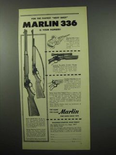 1955 Marlin 336 30 30 C 336 SD Rifle Ad Advertisement Next Shot
