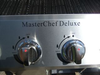 Masterchef Deluxe Stainless Steel Gas BBQ Barbecue Grill 5 Burner