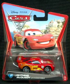 McQueen with Racing Wheels / Disney / Cars 2 / 155 / Mattel / 2010