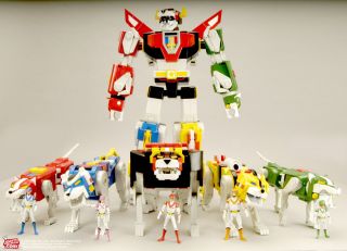 Matty Collector Voltron Complete Set Sven Black Red Green Blue Yellow