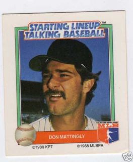 Don Mattingly 1988 Starting Lineup Talking Baseball
