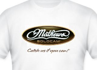 Mathews Solocam Bows Archery T Shirt s M L XL 2X 3X 4X 5X New White
