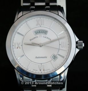 Maurice Lacroix Pontos Men Watch Stainless Steel Automatic Day Date
