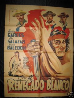 Mauricio Garces El Renegado Blanco Mexican Poster 59