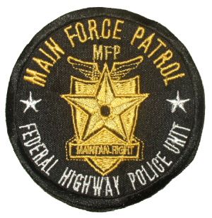 Mad Max Force Patrol Embroidered Patch Road Warrior MFP