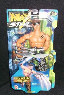 Mattel Max Steel Action Figure Panther Claw RARE Strike Claw Combat