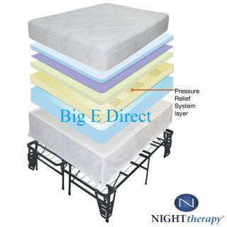 Therapy Pressure Relief Memory Foam Mattress & Bed Frame Set 5 Sizes