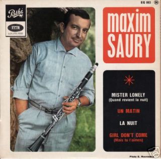 Maxim Saury Mister Lonely French 60s EP
