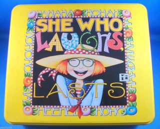 Mary Engelbreit She Who Laughs Tin Can