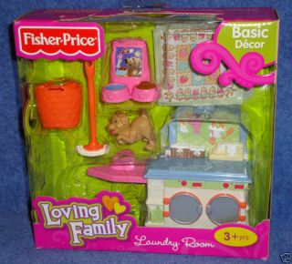 New Fisher Price Loving Family Dollhouse Washer Dryer Laundry Room
