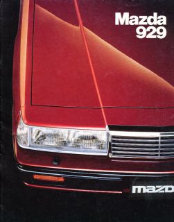 1984 Mazda 929 Australia Sales Brochure Book