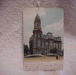 1913 Melrose Mass City Hall Postcard