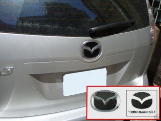 JDM MAZDA5 Mazda 5 Carbon Fiber Trunk Emblem Insert