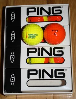 Brand New Mint Condition Ping Eye Golf Balls Orange Yellow