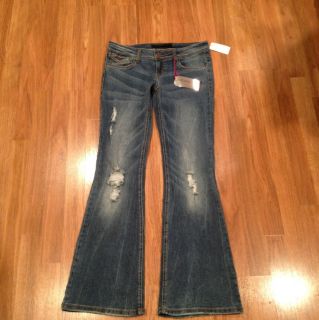 Womens Juniors Material Girl Flare Jeans Size 11