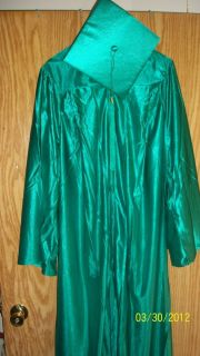 Graduation Gown Emerald or White with Cap and Tassel Brand New