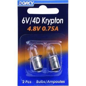 Dorcy 6V 4D Krypton Bulbs 4 8V 0 75A No 41 1663
