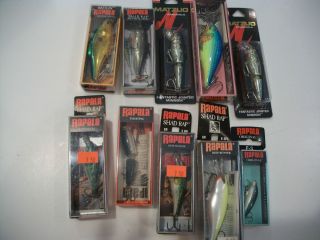 Lot of 8 Rapala and 2 Matzuo Lures 20