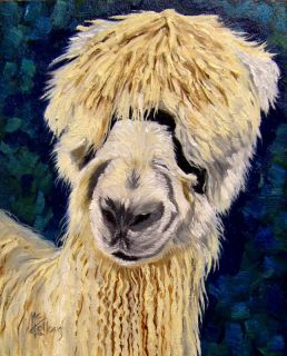 Alpaca Original Oil Painting Kathie Mccollough