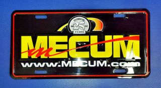 Mecum Muscle Cars More Anniversary License Plate Auction Embossed