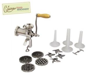 Chicago Food Machinery 8 Stainless Steel Meat Grinder