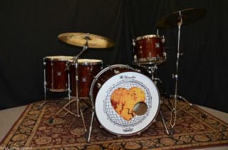 Used Yamaha Oak Custom 5pc Drum Set Chris McHugh