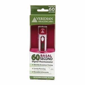 Veridian 60 Second Digital Basal Thermometer 1 Ea