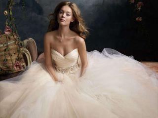 New 2013 Tulle Sweetheart White or Ivory Wedding Dress Bridal Gown