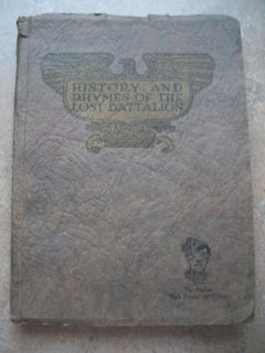 1928 History Rhymes of The Lost Battalion by McCollum