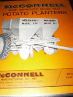 McConnell Model 500 Potato Planter Sales Brochure 1968