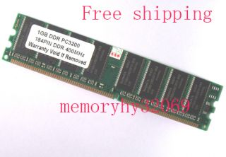 2x1GB PC3200 2x1GB DDR400 Desktop Memory DIMM 184pin Memory RAM