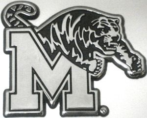 University of Memphis Tigers Car Emblem Metal