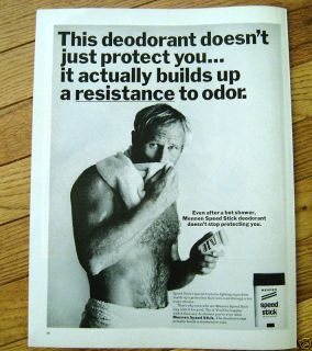 1967 Mennen Speed Stick Deordorant Ad
