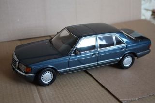 NOREV HQ 1 18 Mercedes Benz 560sel Blue with defect see scans and