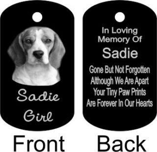 125 Annodized Pet Memorial Dog Tag Keychain